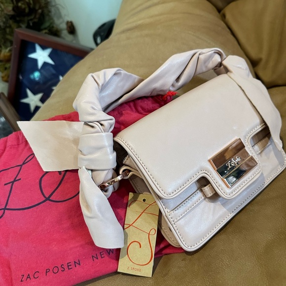 Zac Posen “Z Spoke” Small Handbag “Blush Lamb” NWT & Dust Bag - Picture 5 of 10